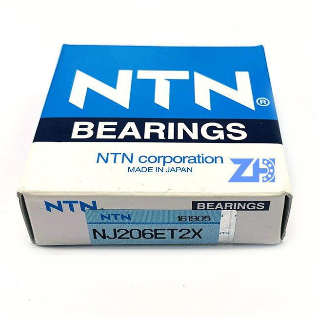 Rodamiento de rodillos cilíndrico de NJ206ET2X 30*62* velocidad de la larga vida de 16 milímetros de poco ruido