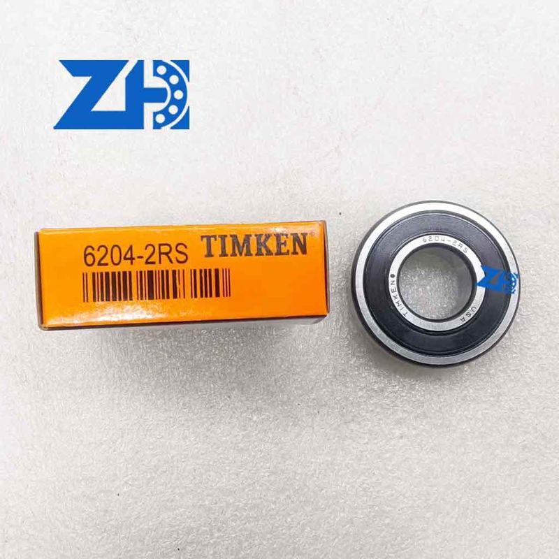Rodamientos de trituradora 6204-2RS, rodamientos de caja de cambios, rodamientos de motor de alta velocidad, rodamientos de cosechadora, rodamientos de transportador, rodamientos de maquinaria de impresión