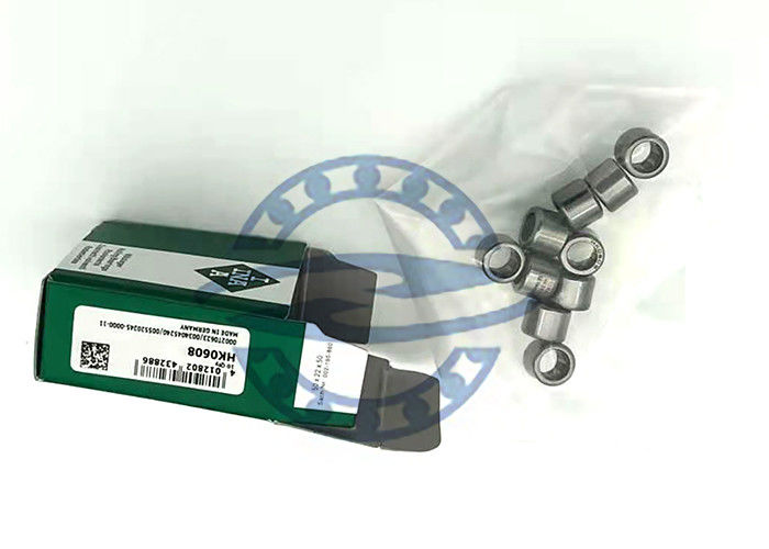 Los rodamientos de rodillos exhaustos de aguja de la taza HK0608 clasifican el peso 0.002KG de 6x10x8 milímetro