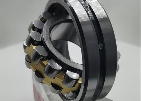 Transportes de cobre amarillo esféricos 40*80*23 milímetro de la jaula del rodamiento de rodillos 22208CA/W33